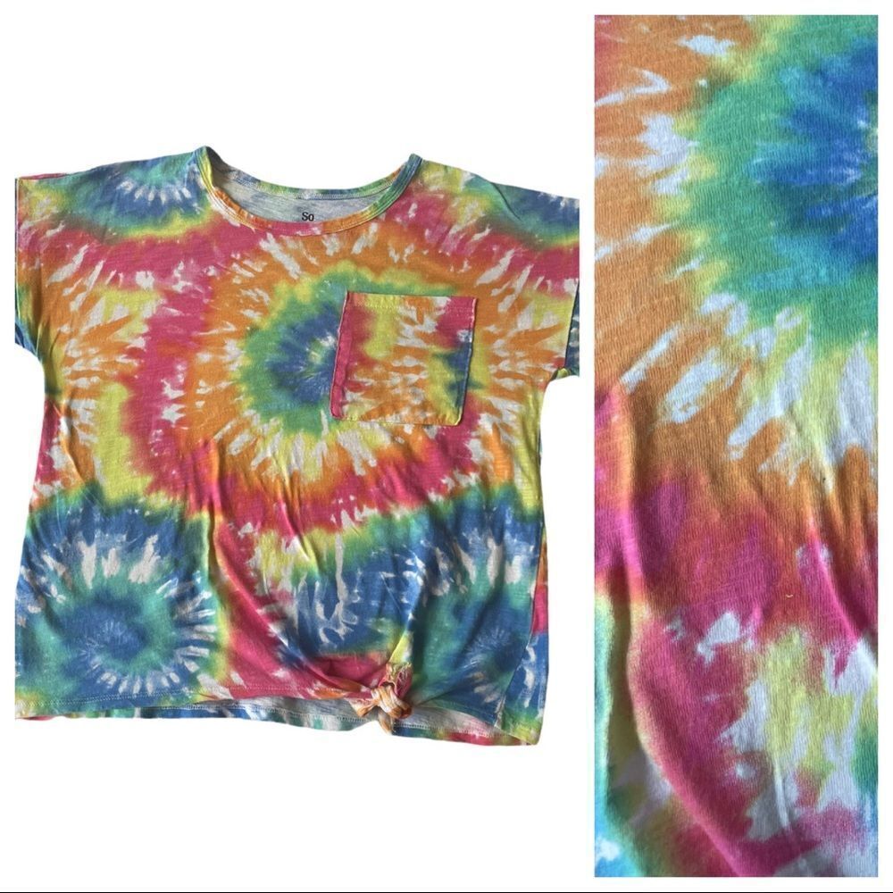 TIE-DYE POCKET TEE BY SO, size XL 14-16‎